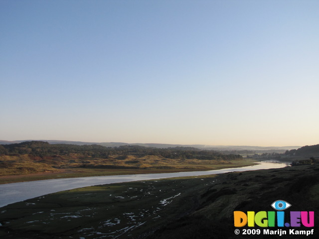 SX09789 Ogmore river and Merthyr-mawr Warren in the morning